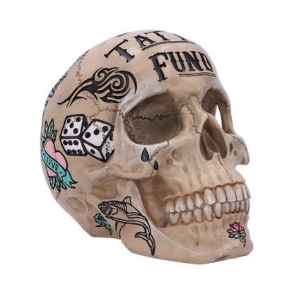 Tattoo Fund Bone Skull Moneybox