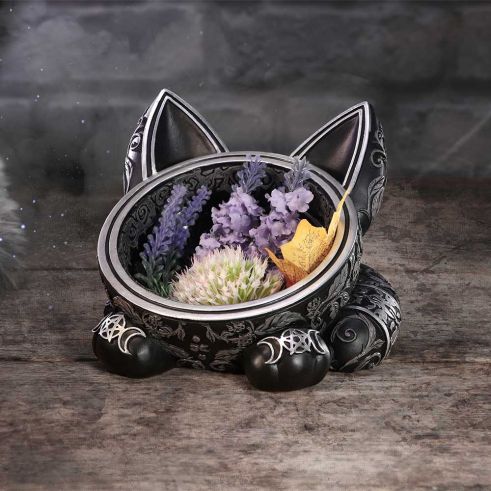 Black Cat Magic Trinket Bowl