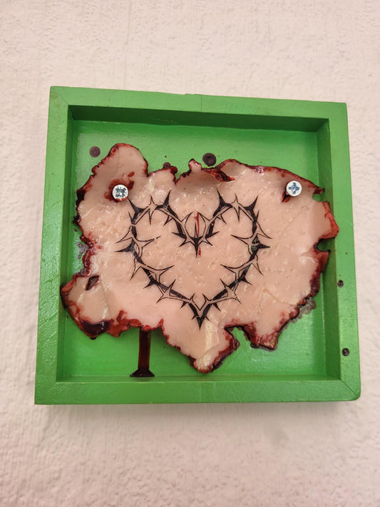 Barbed Wire Heart Tattoo Removal Frame