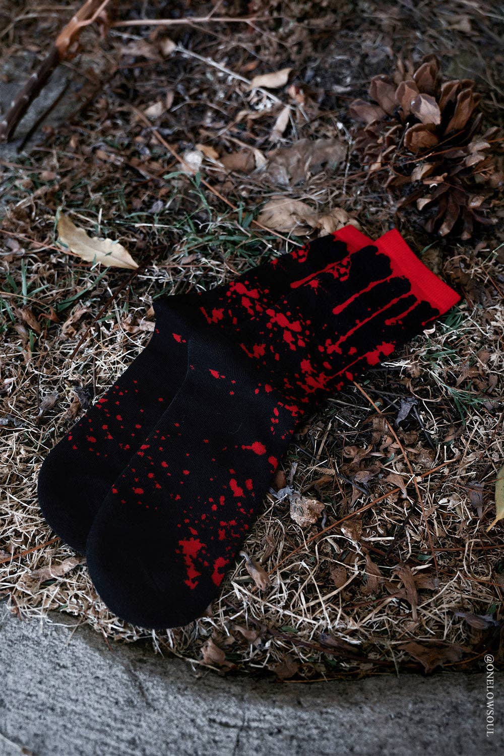 Murder Mystery Blood Splatter Socks