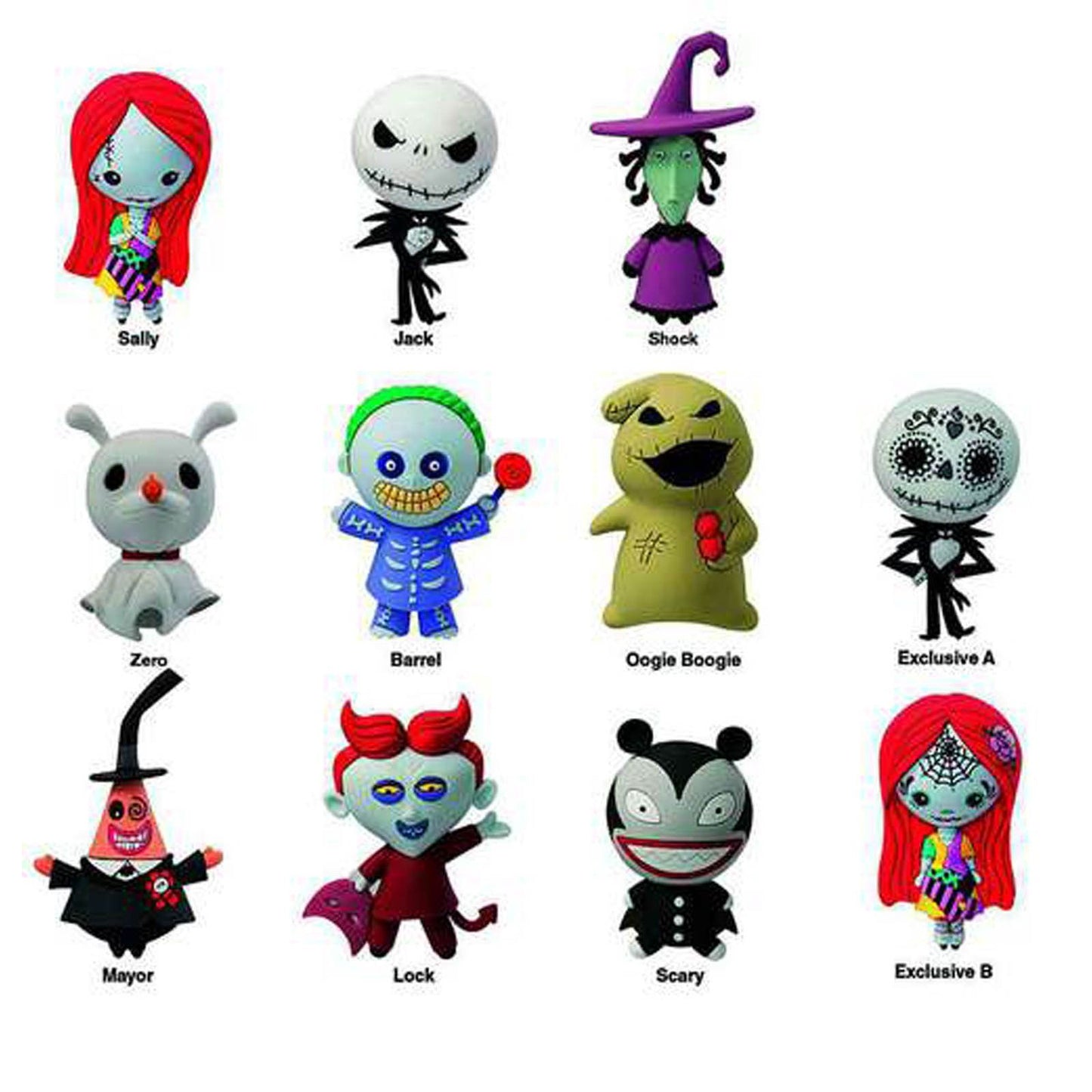 The Nightmare Before Christmas Figural Keychain Blindbag Series 1