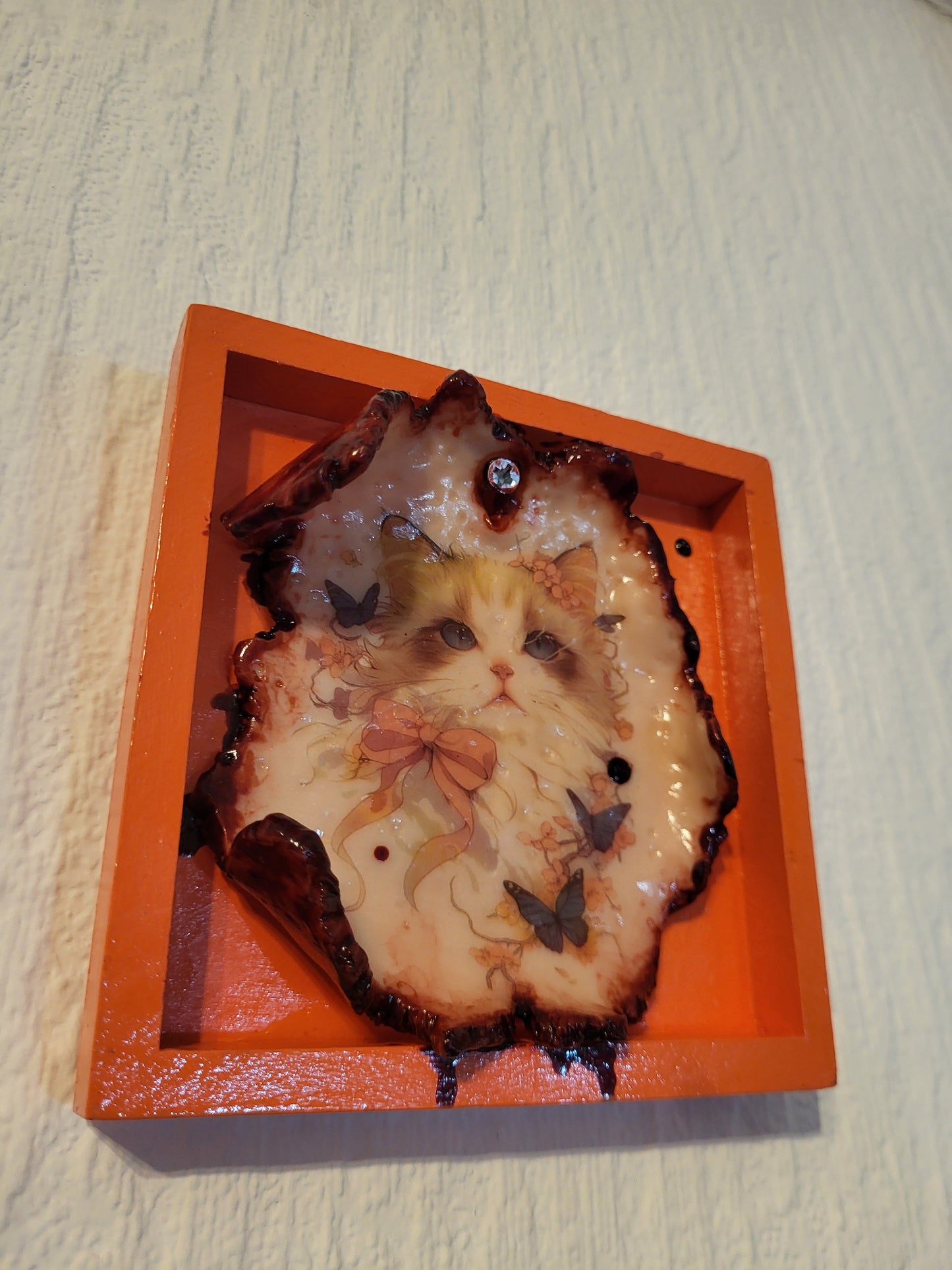 Cat and Ribbon Tattoo Removal Frame