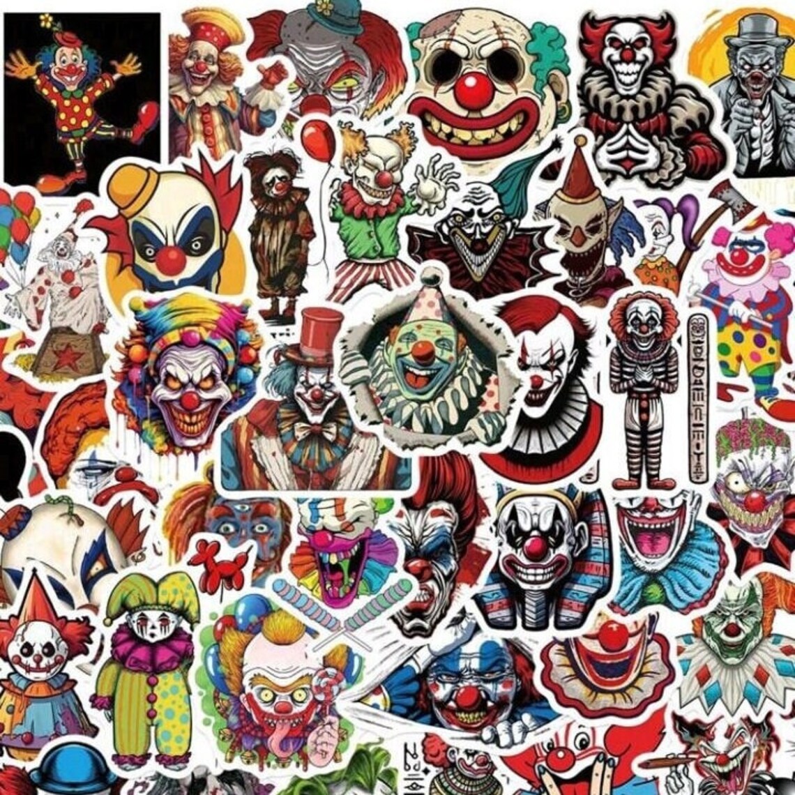 Horror Clown Waterproof Sticker