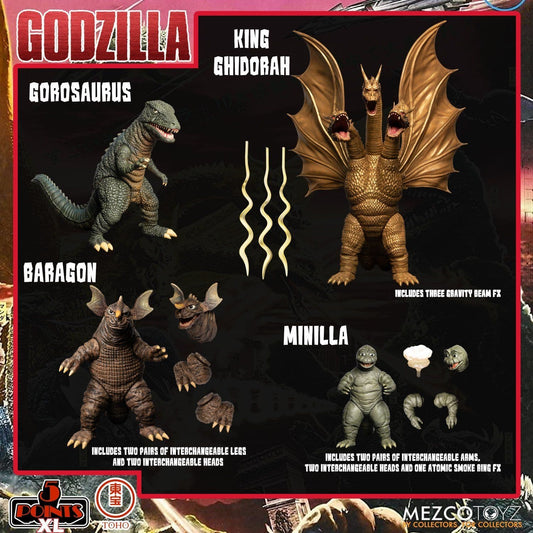 Godzilla Destroy All Monsters Round Two 5 Points XL Boxed Figure Set