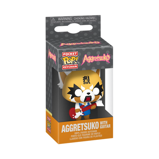 Funko Pop! Aggretsuko with Guitar Vinyl Keychain