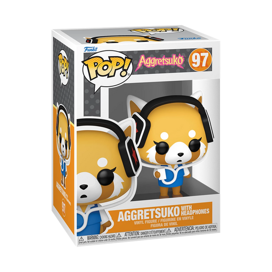 Funko Pop! 97 Aggretsuko with Headphones Vinyl Figure