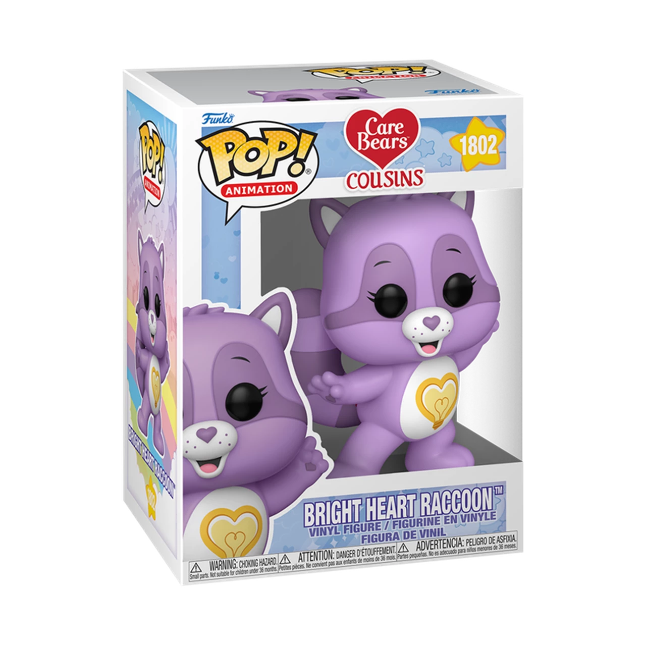 Funko Pop! The Care Bears 1802 Bright Heart Racoon Vinyl Figure