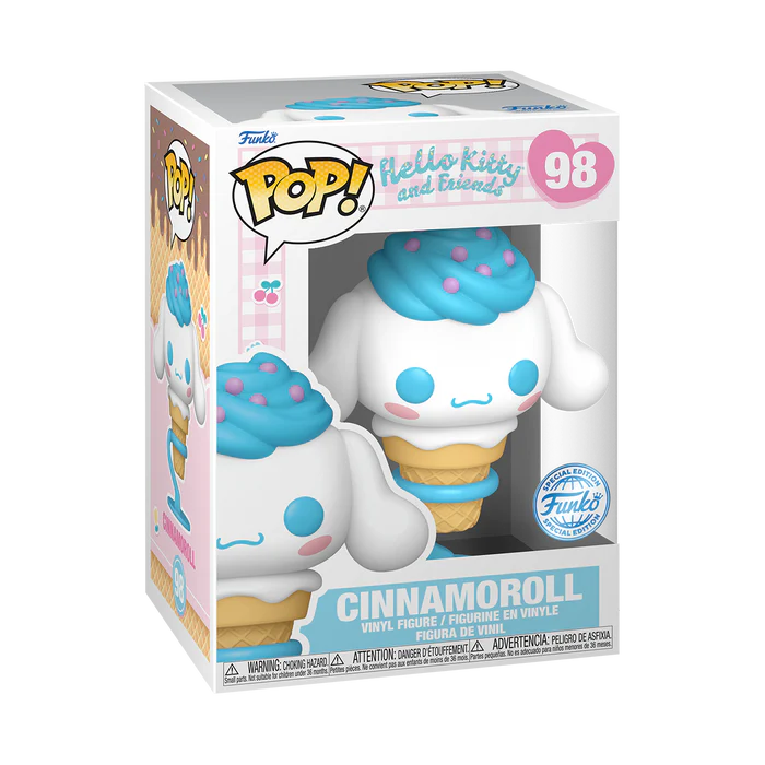 Funko Pop! Hello Kitty and Friends 98 Cinnamoroll Ice Cream Vinyl Figure