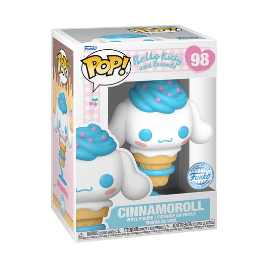 Funko Pop! Hello Kitty and Friends 98 Cinnamoroll Ice Cream Vinyl Figure