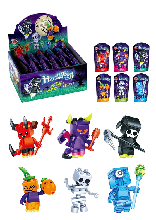 Horror Building Block Glow In The Dark Minifigure