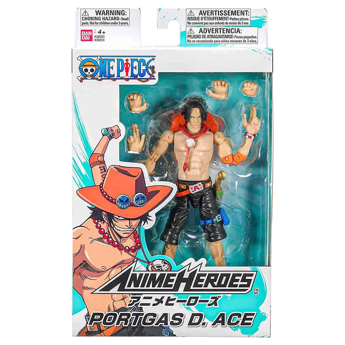 One Piece Portgas D. Ace Anime Heroes Action Figure