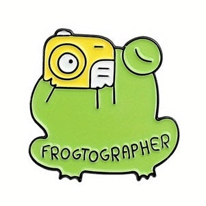 Frogtographer Pin Badge
