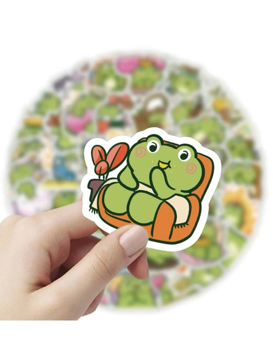 Cartoon Frog Stickers Mega Pack