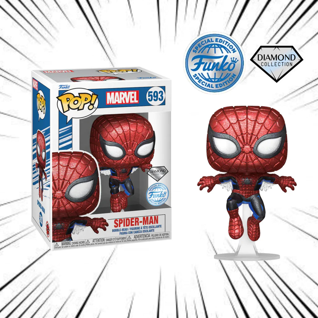 Marvel 593 Spider-Man Diamond Funko Pop! Vinyl Figure