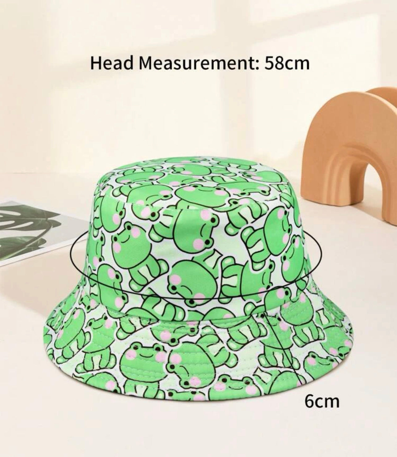 Frog Print Bucket Hat