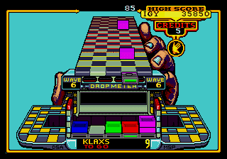 Klax SEGA Genesis Video Game