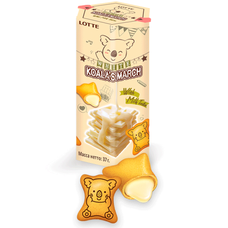 Koala’s March White Milk Chocolate Flavour Biscuits 37g