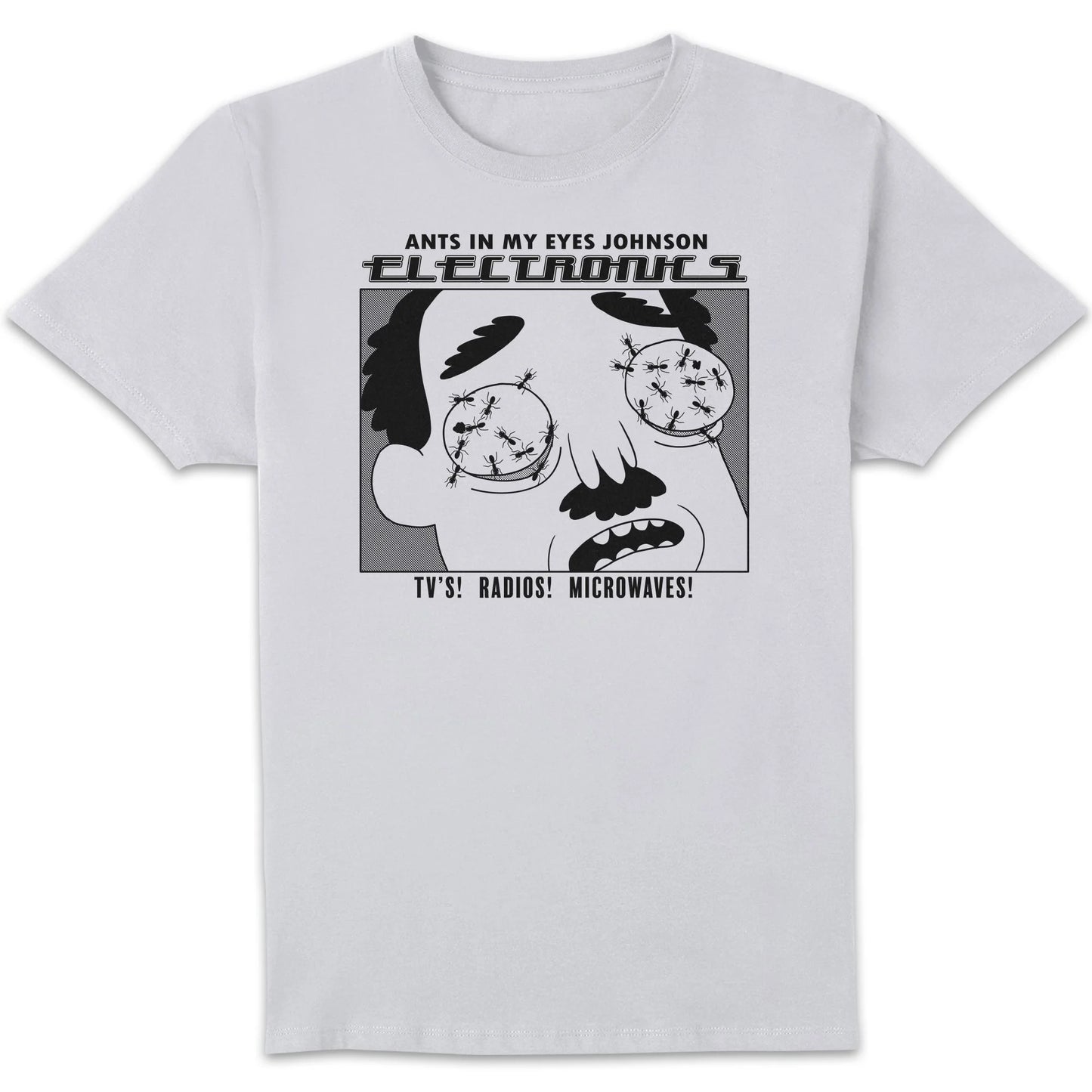 Rick and Morty Ants In My Eyes Men's T-Shirt - White