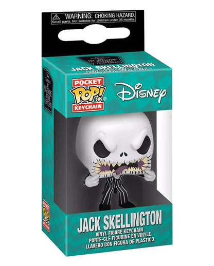 The Nightmare Before Christmas Jack Skellington Scary Face Funko Pop! Pocket Keychain