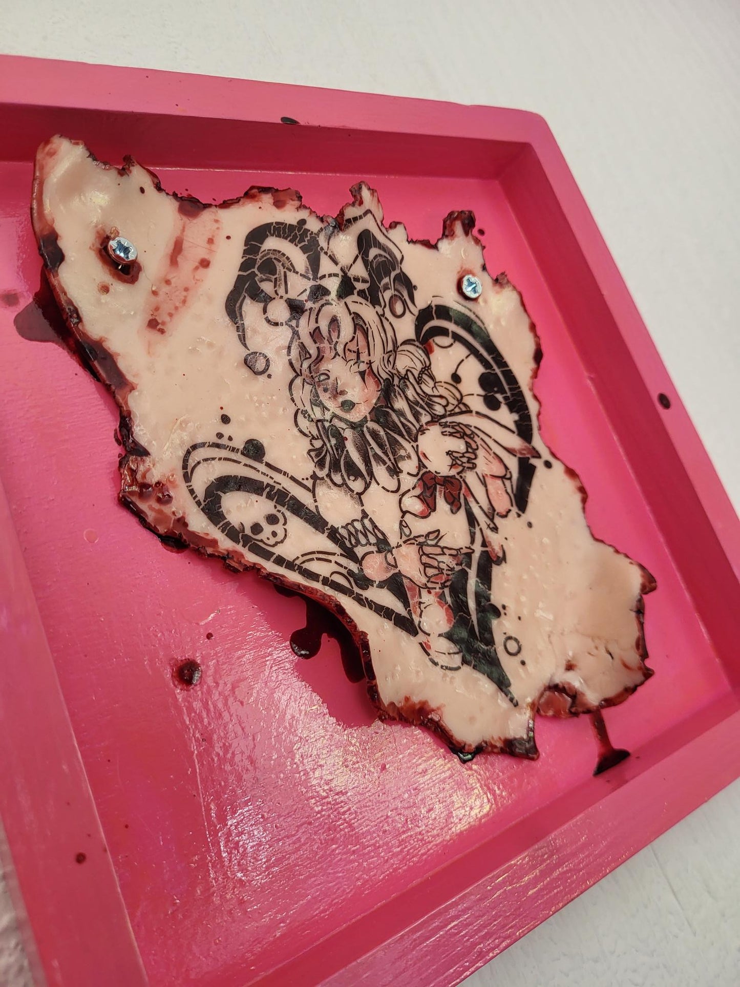 Jester Girl Tattoo Removal Frame