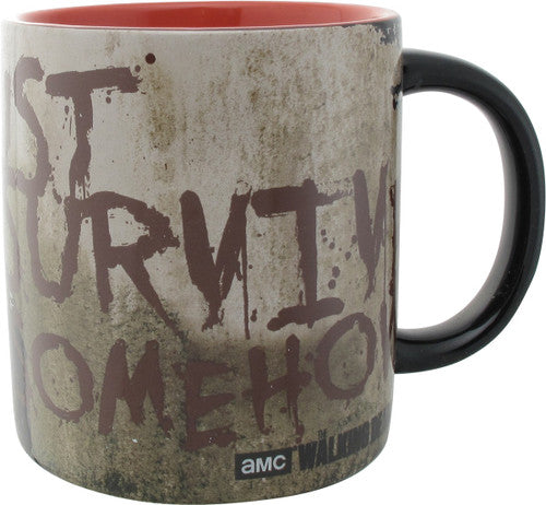 The Walking Dead Survive Somehow Molded Jumbo Mug