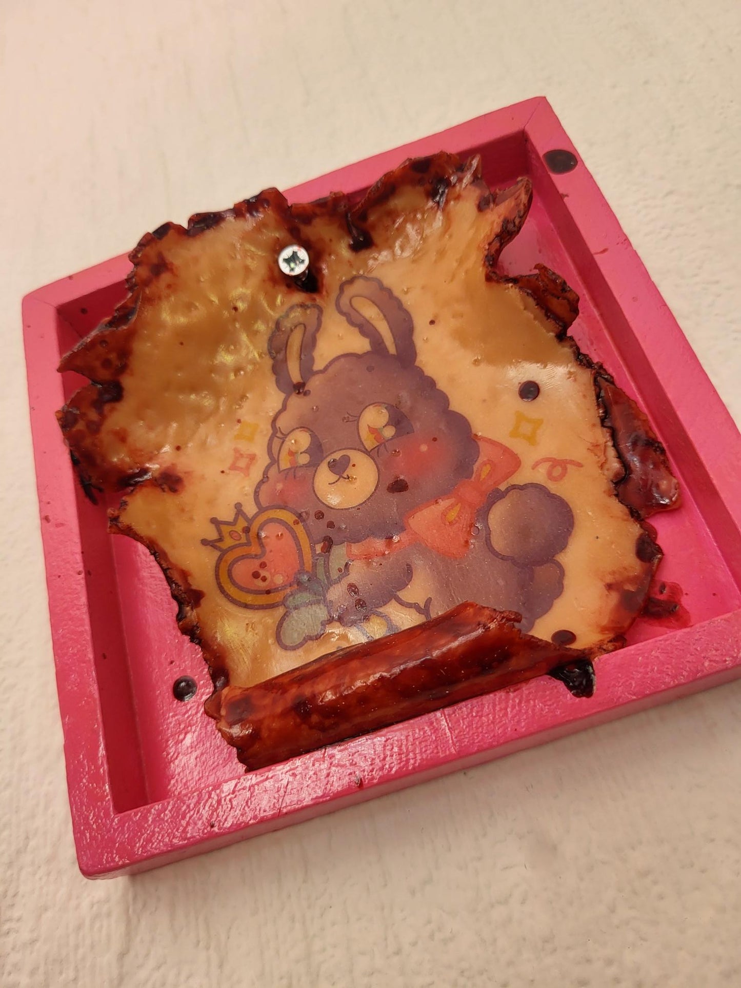 Purple Bunny Tattoo Removal Frame