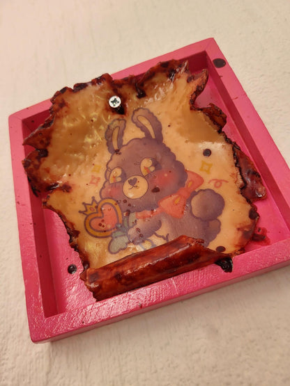 Purple Bunny Tattoo Removal Frame