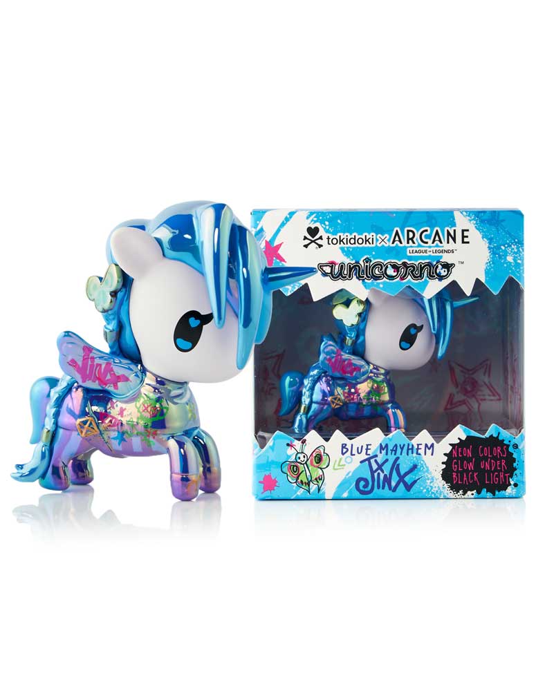 Unicorno x Arcane Window Box Figure Blue Mayhem JINX (Special Edition) 7 cm