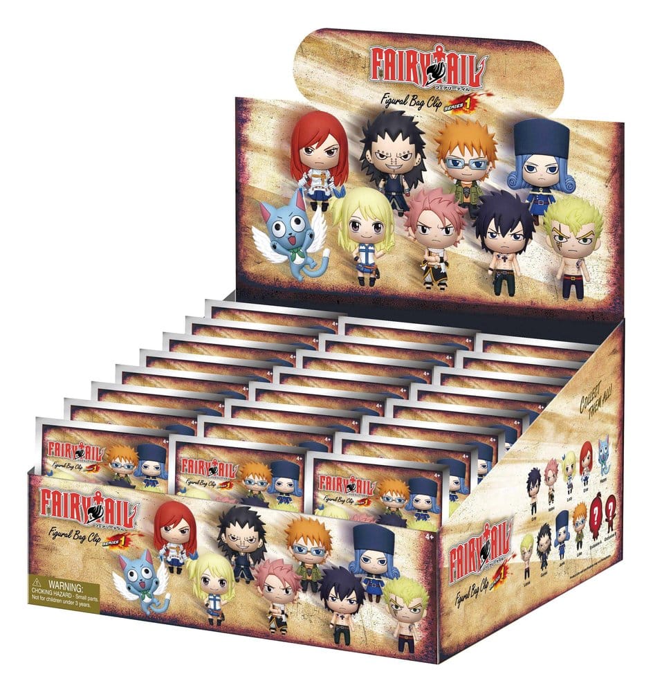 Fairy Tail 3D Foam Bag Clips Series 1