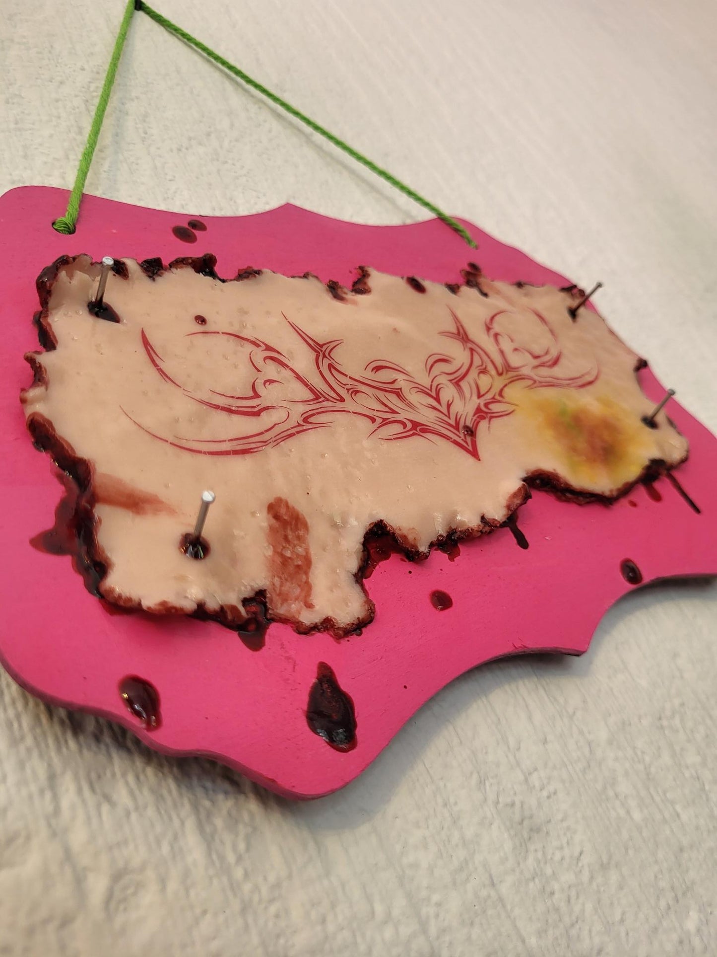 Y2K Hearts Tattoo Removal Hanging Wall Plaque